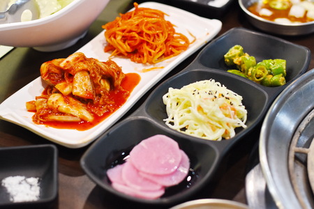 delicious meat grilled Korean styleの写真素材