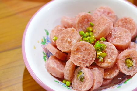Fermented Pork Spicy Saladの写真素材