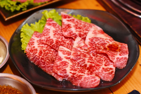 delicious meat grilled Japanese styleの写真素材