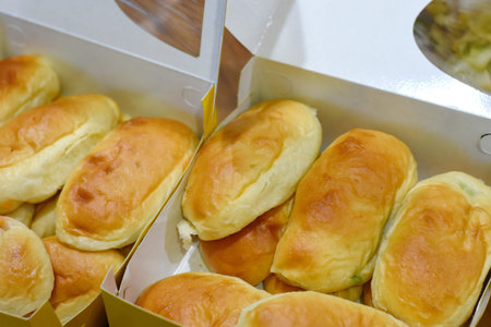 Thai Pandan Custard in bread