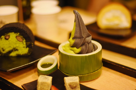 delicious soft ice creamの写真素材