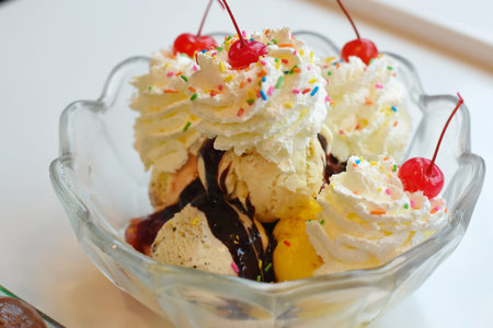 delicious colorful ice cream