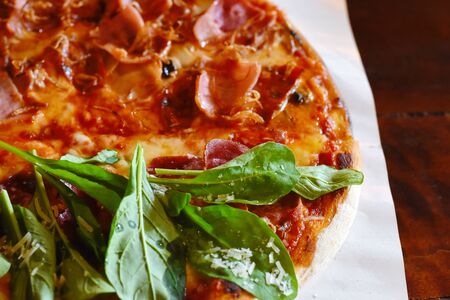delicious pizza homemade styleの写真素材