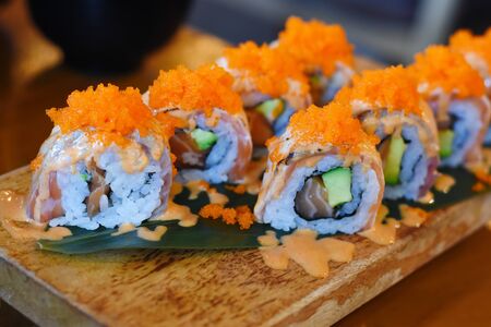 delicious Japanese food California Makiの写真素材