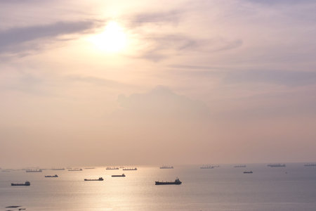 beautiful view sea sand sun in Thailand