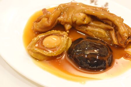 Baked Goose Web in Casseroleの写真素材