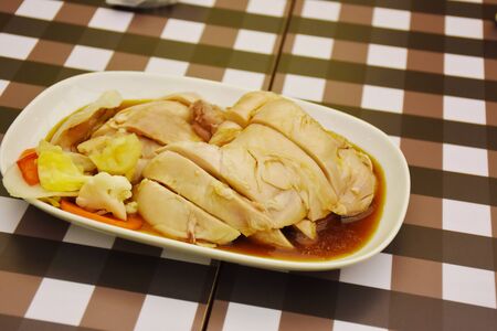 delicious food Singapore  chicken riceの写真素材