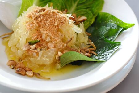 delicious Spicy Pomelo Salad thai foodの写真素材