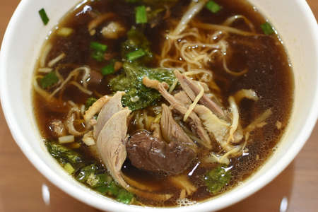 Traditional stewed duck in Chinese gravyの写真素材