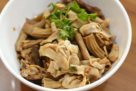 Traditional stewed duck in Chinese gravyの写真素材