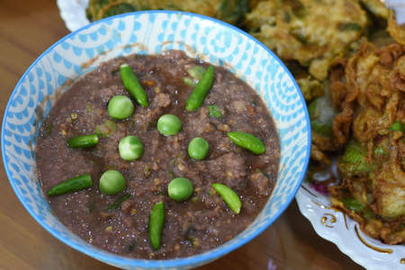 Spicy Shrimp Paste Dip setの写真素材