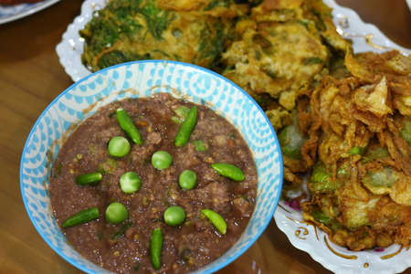 Spicy Shrimp Paste Dip setの写真素材