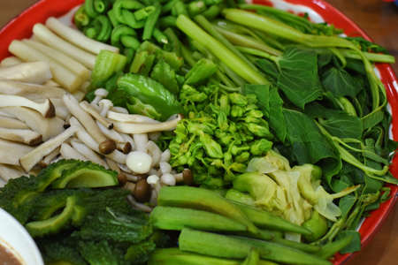 Spicy Shrimp Paste Dip setの写真素材