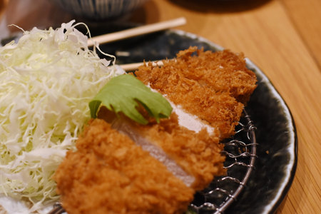 Pork Tonkatsu with japanese Riceの写真素材