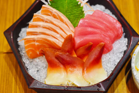 delicious fresh fish sashimi japanese foodの写真素材