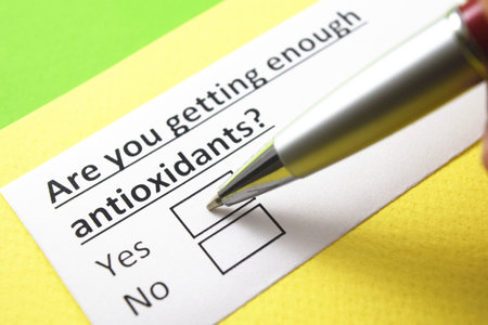 are you getting enough antioxidants? yes or no?の写真素材