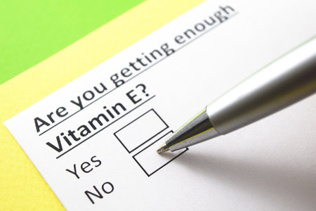 are you getting enough Vitamin E? yes or no?の写真素材