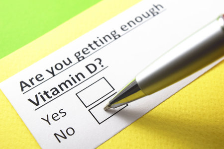 are you getting enough Vitamin D? yes or no?の写真素材