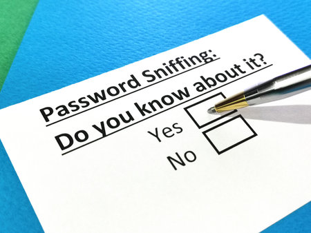 One person is answering question about password sniffing.