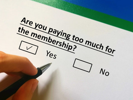 One person is answering question about payment and bill. He thinks he is paying too much for the...