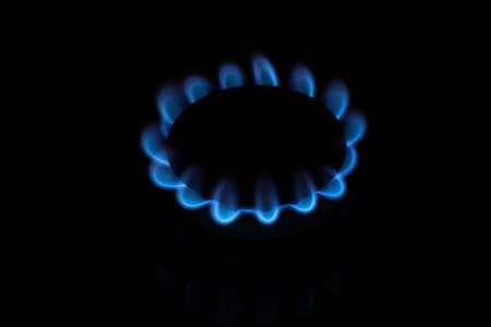 Blue flameの写真素材