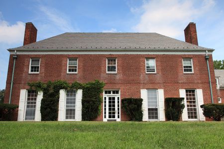 Old brick country english mansionの写真素材