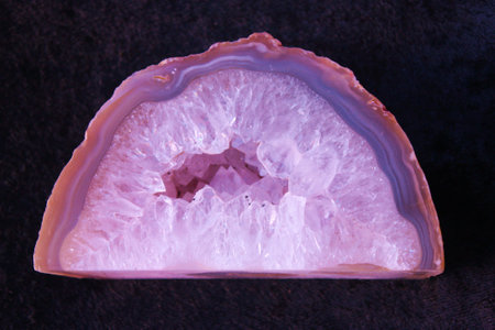 Crystal Cave Inside Pink Geode