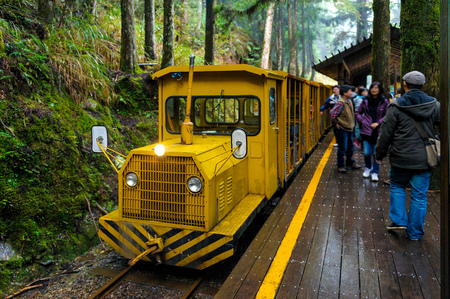 Bong Bong Train in Taipingshan Park in Yilan, Taiwanのeditorial素材