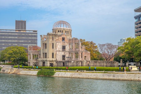 Genbaku Dome of Hiroshima Peace Memorial in japanのeditorial素材