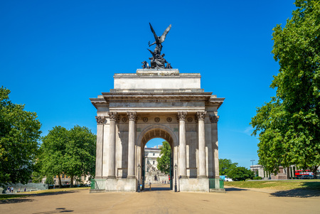 Wellington Arch, (Constitution Arch) in Green Parkのeditorial素材