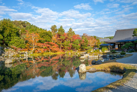 Sogenchi Teien in Tenryuji Temple, arashiyama, kyotoのeditorial素材