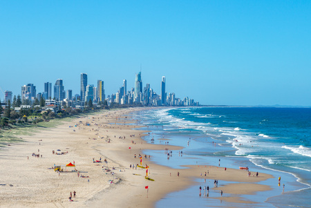 scenery of surfing paradise, gold coast, brisbaneのeditorial素材