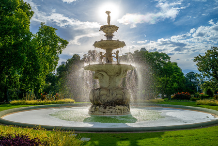 Fountain in Carlton Gardens, Melbourne, Australiaのeditorial素材