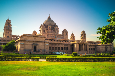 umaid bhawan palace in jodhpur, rajasthan, indiaのeditorial素材