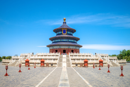 Temple of Heaven, the landmark of beijing, china.のeditorial素材