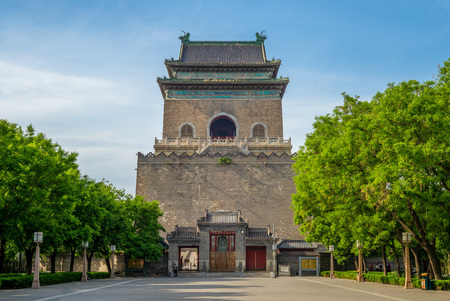 Bell Tower and drum tower of Beijingの写真素材