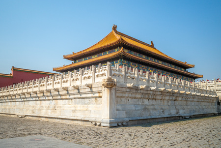 forbidden city in beijing, capital of chinaのeditorial素材