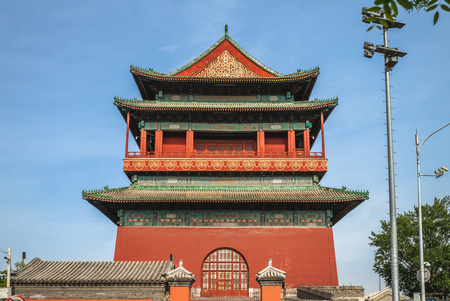 Bell Tower and drum tower of Beijingのeditorial素材