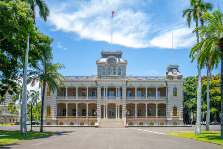 Iolani Palace in Honolulu, Hawaii, USのeditorial素材