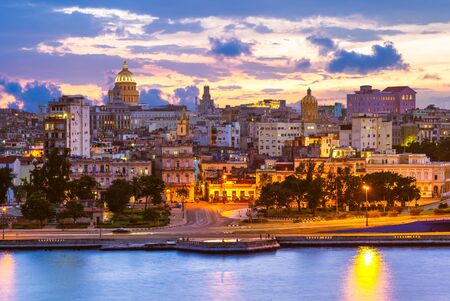 skyline of Havana (Habana), capital of Cubaの写真素材
