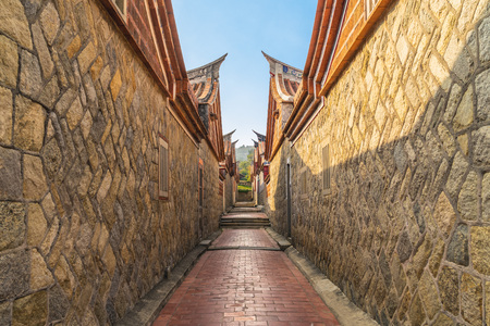 Shanhou Folk Culture Village in kinmen, taiwanのeditorial素材