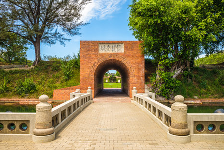 Entrance of Eternal Golden Castle, Tainan, Taiwanのeditorial素材