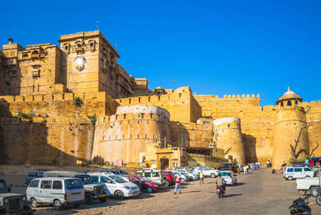 jaisalmer fort in rajasthan, indiaのeditorial素材