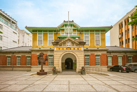 Yunlin, Taiwan - May 16, 2020: Yunlin Hand Puppet Museum, former Huwei District office in Japanese rule era, built in 1931 and reopened for hand puppet museum in April 2009のeditorial素材