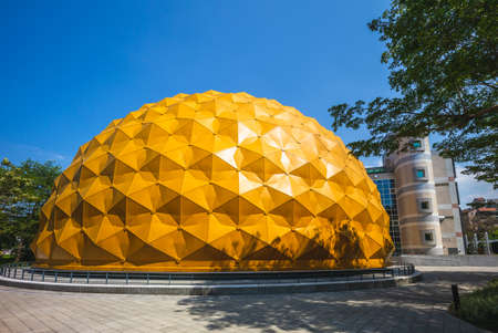 Taipei, Taiwan - April 16, 2020: Taipei Astronomical Museum, opened on 7 November 1996, providing education and knowledge about the astronomy to millions of visitorsのeditorial素材