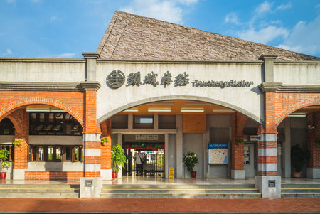 July 15, 2020: Toucheng railway station located in toucheng township, yilan county, taiwan. The old...