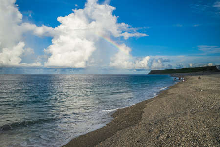 scenery of Qixingtan Beach in hualien, taiwanのeditorial素材