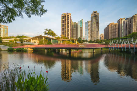 Maple Garden next to Taiwan Boulevard in Taichung, taiwanのeditorial素材