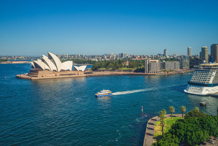 January 5, 2019: sydney opera house, a multi venue performing arts centre at Sydney Harbour located...