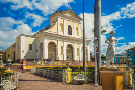 Church of the Holy Trinity, Iglesia Parroquial de la Santisima Trinidad in cubaのeditorial素材